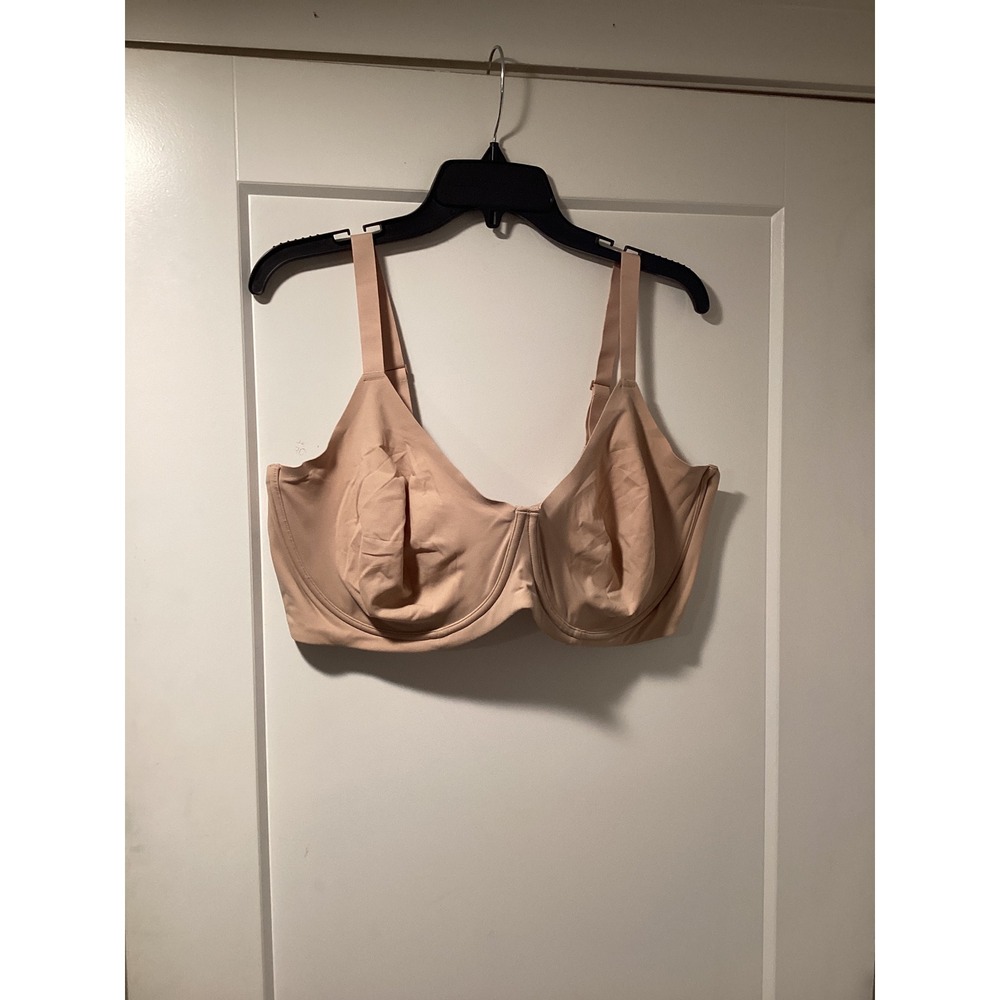 SKIMS Fits Everybody Unlined Demi Bra Mica Tan Underwire BR-UWR-2293 46DDD NWT